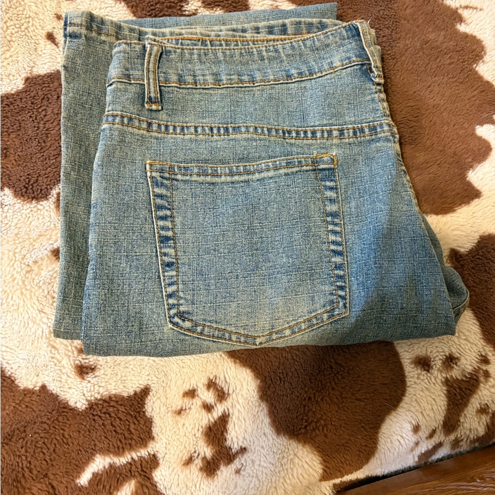 Boutique rock embroidered jeans